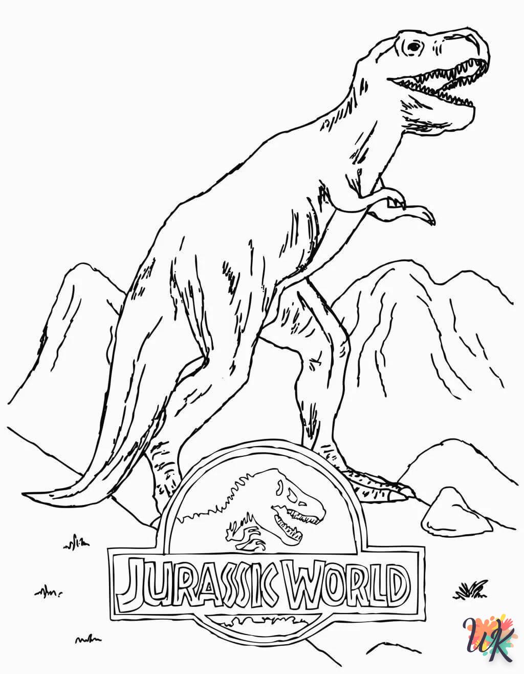 coloriage Jurassic World  enfant à imprimer gratuit