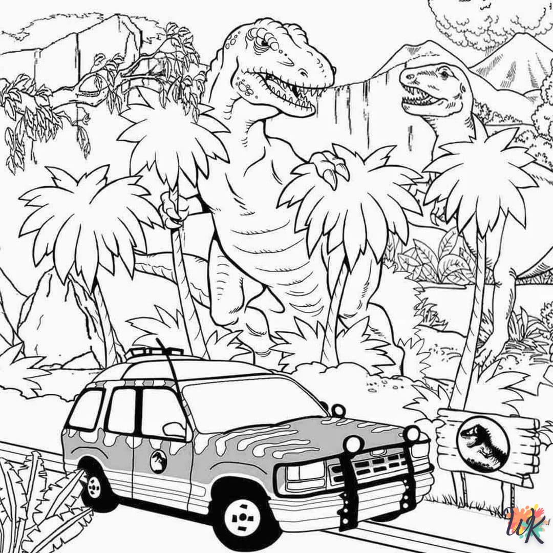 coloriage Jurassic World  bebe à imprimer