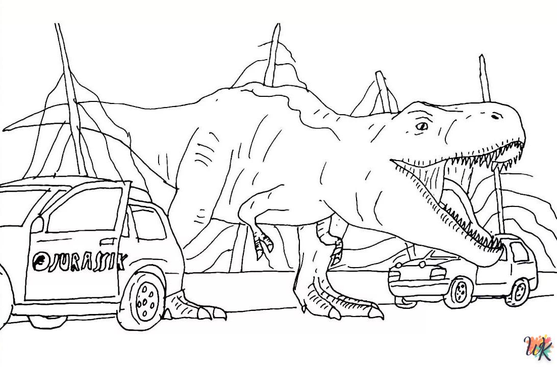 coloriage Jurassic World  a imprimer gratuit