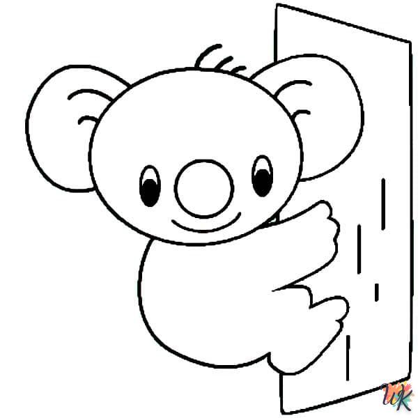 coloriage Koala  en ligne 8 ans