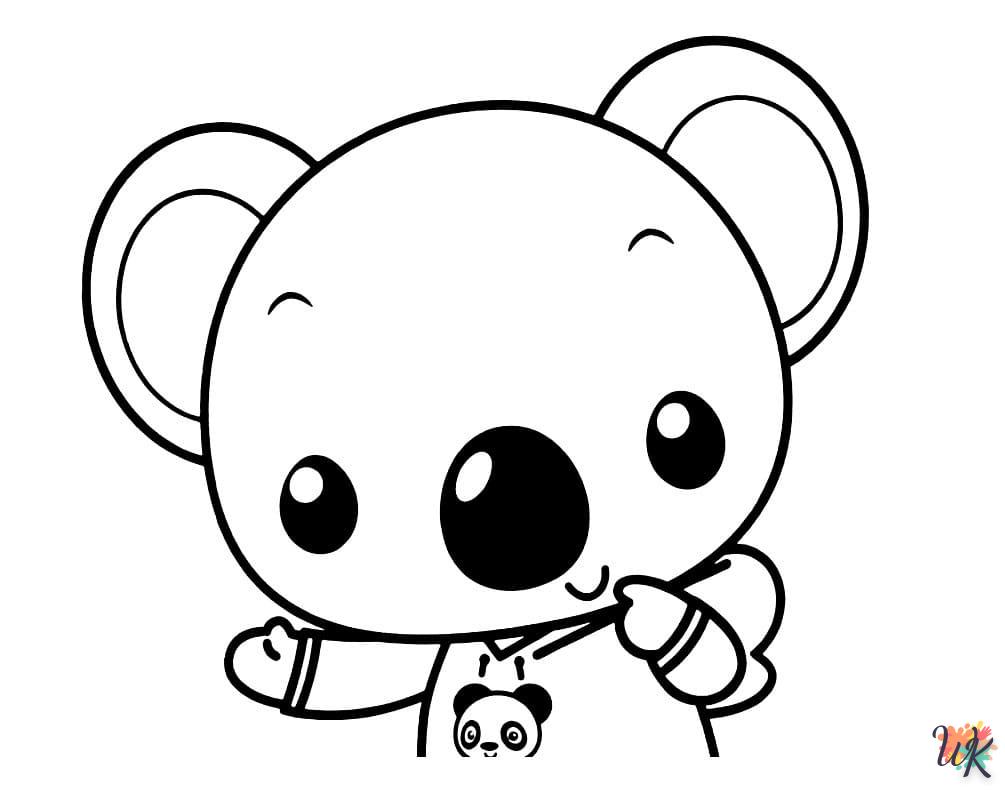 coloriage Koala  pour enfant de 3 ans