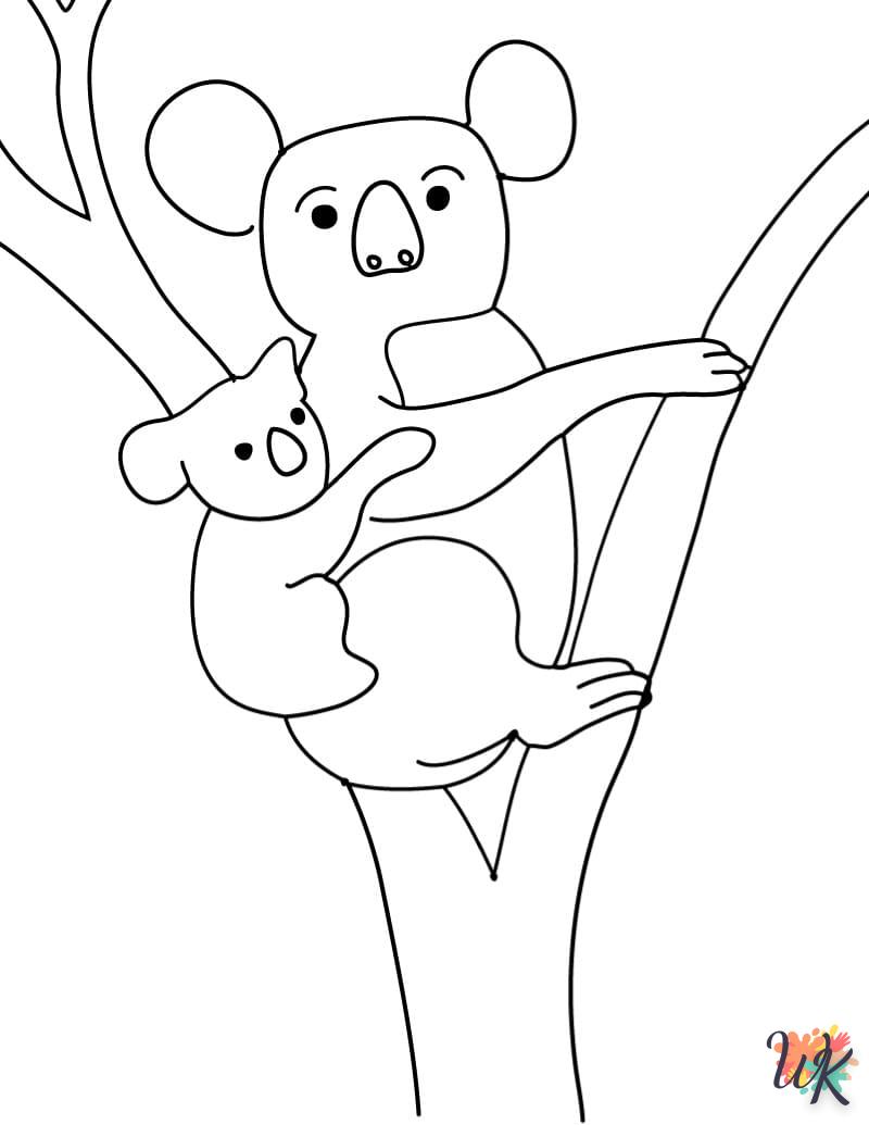 imprimer coloriage Koala  gratuit