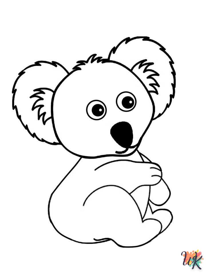 activité coloriage Koala  en ligne