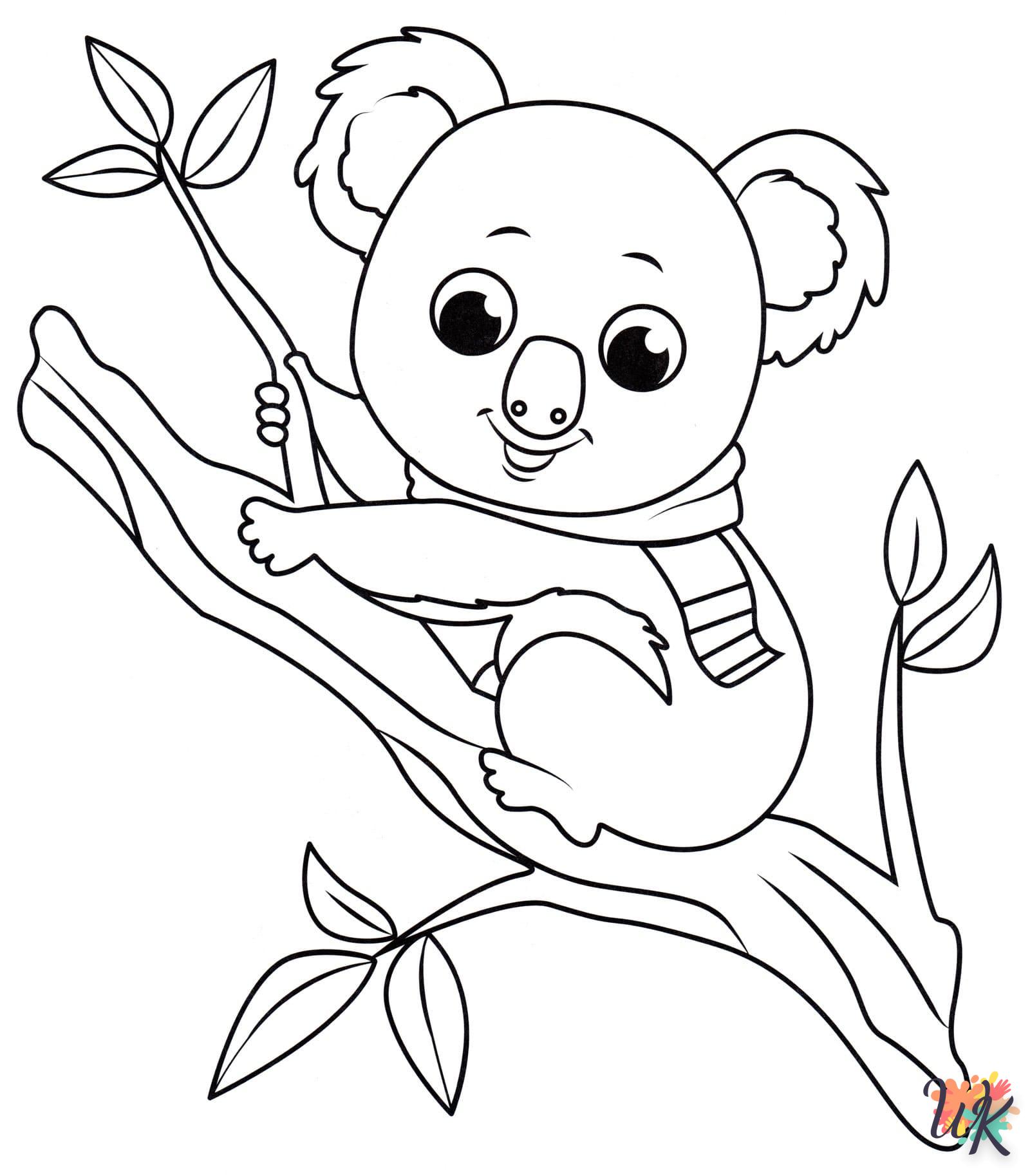 coloriage Koala  pour enfant gratuit