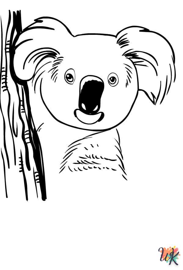 coloriage Koala  à imprimer pdf