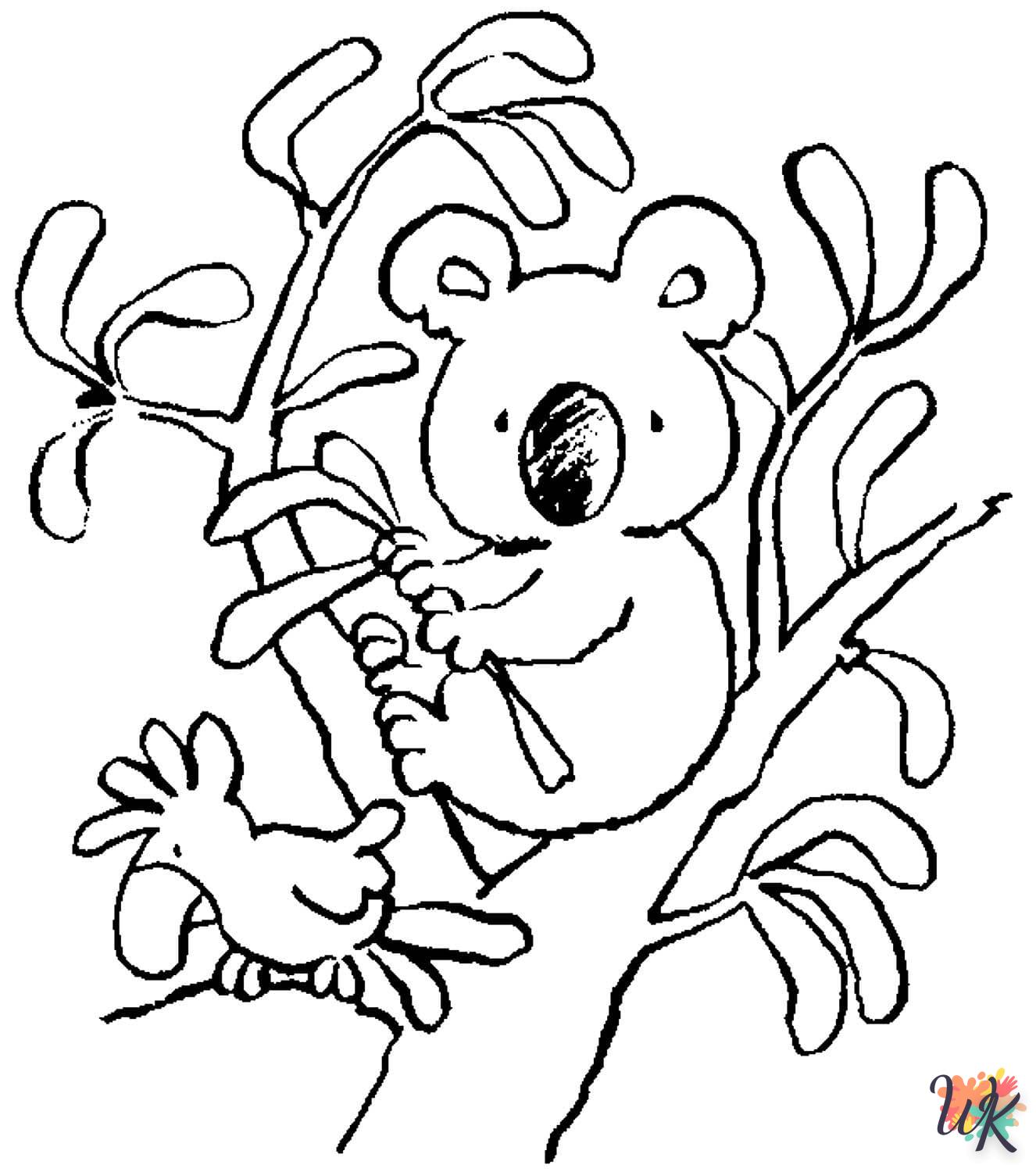 à imprimer coloriage Koala