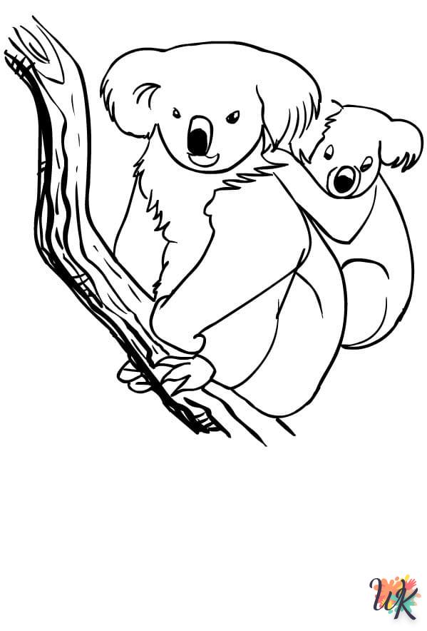 coloriage Koala  en ligne maternelle