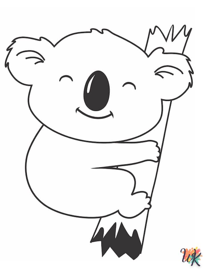 coloriage Koala  en ligne 8 ans