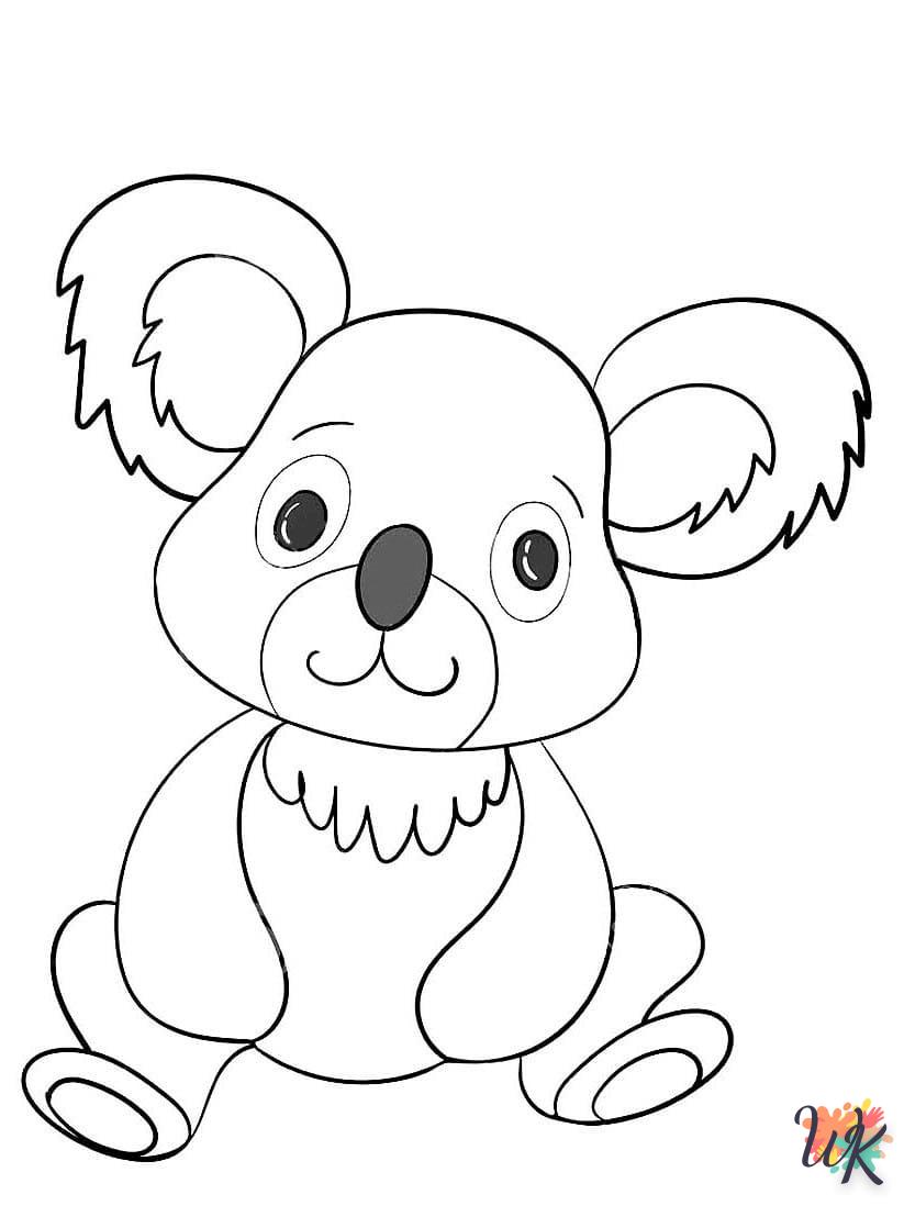 coloriage Koala  pour enfant de 2 ans