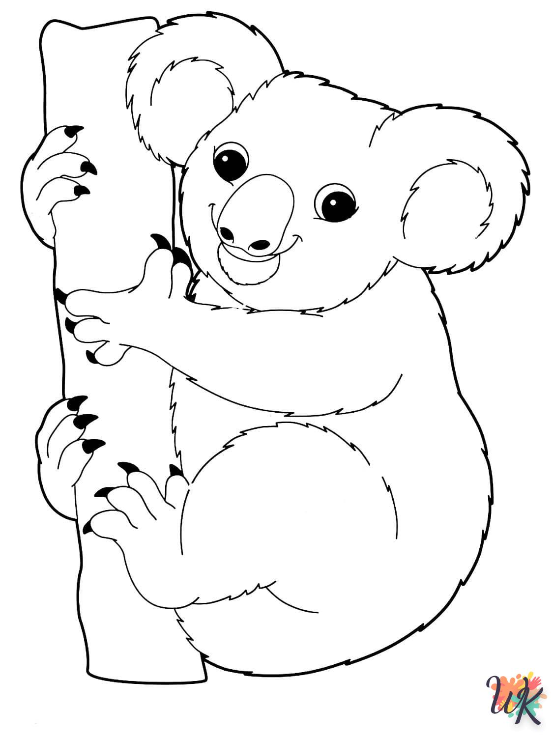 coloriage Koala  pour enfant gratuit