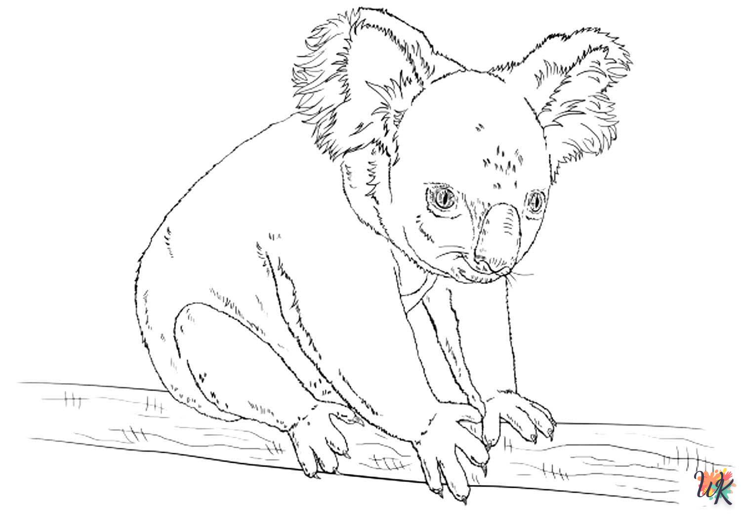 coloriage Koala  animaux enfant a imprimer