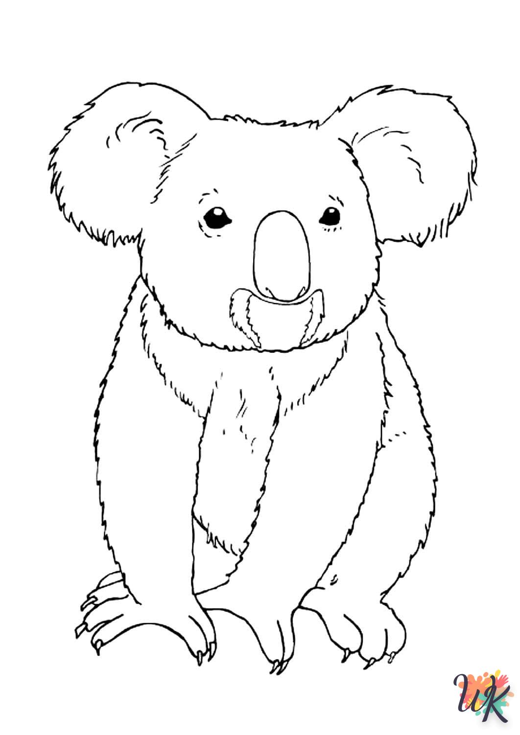 coloriage Koala  a imprimer gratuitement