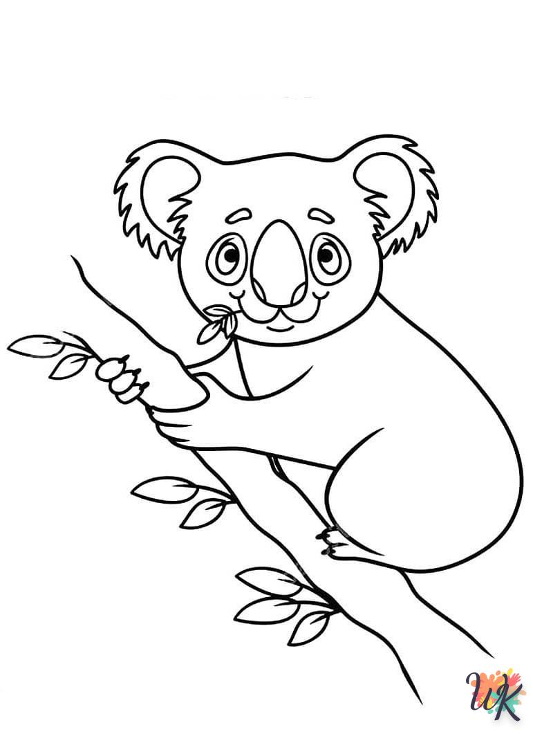 coloriage Koala  pour enfants à télécharger