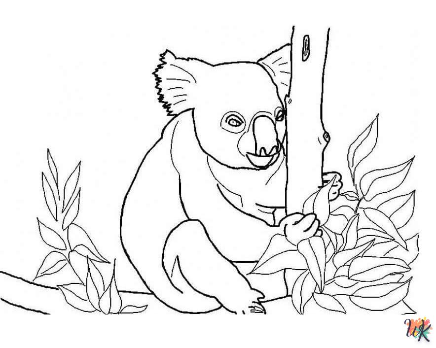 coloriage Koala  en ligne adulte gratuit