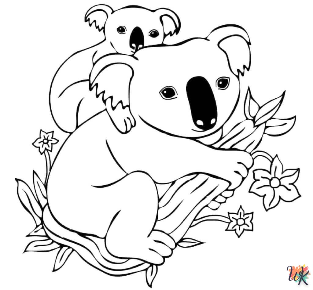 coloriage Koala  pour enfant gratuit