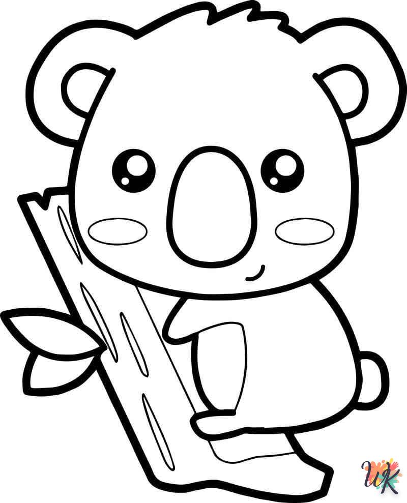 coloriage Koala  en ligne à imprimer