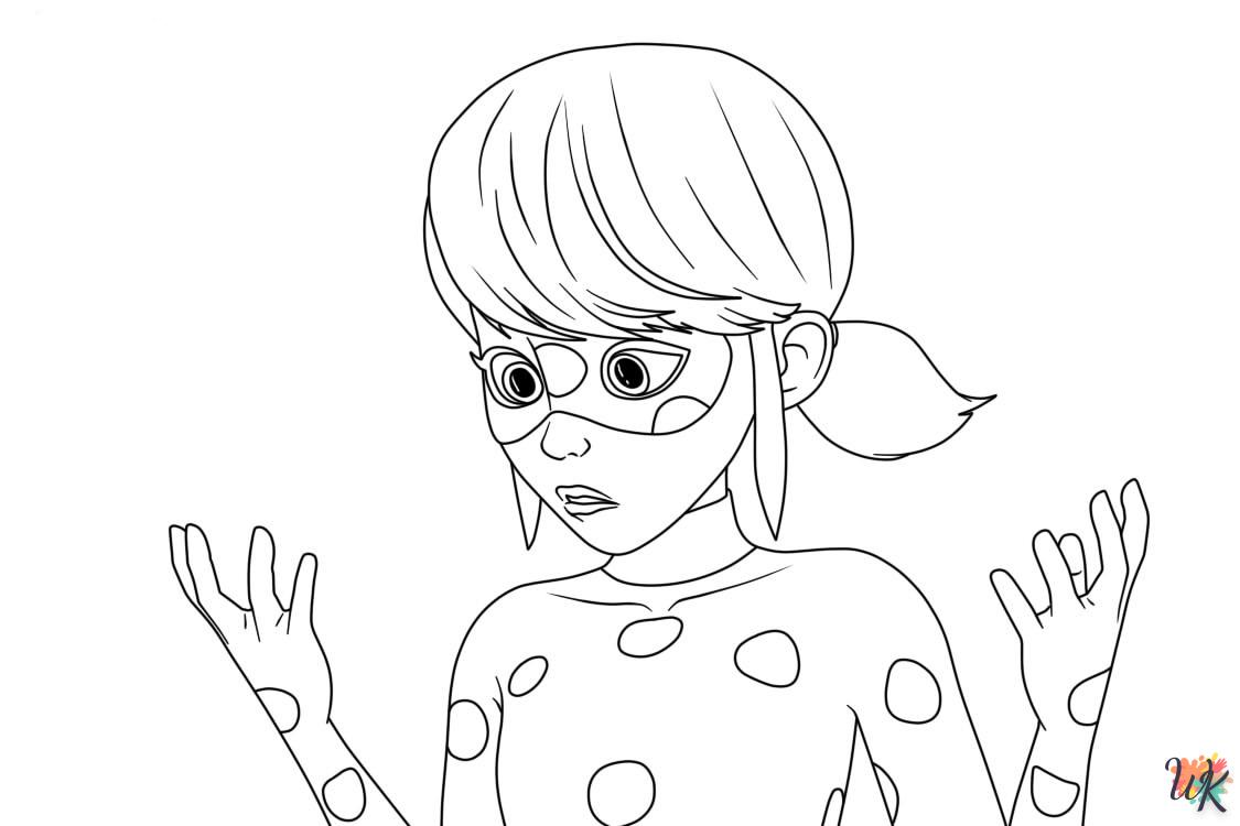 coloriage Ladybug  automne en ligne gratuit à imprimer