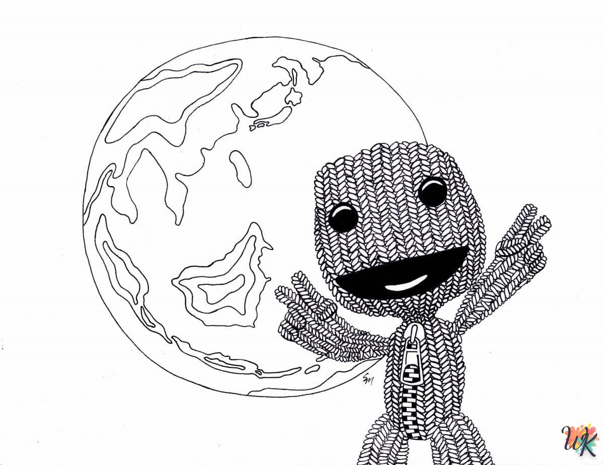 coloriage LittleBigPlanet  enfant à imprimer gratuit