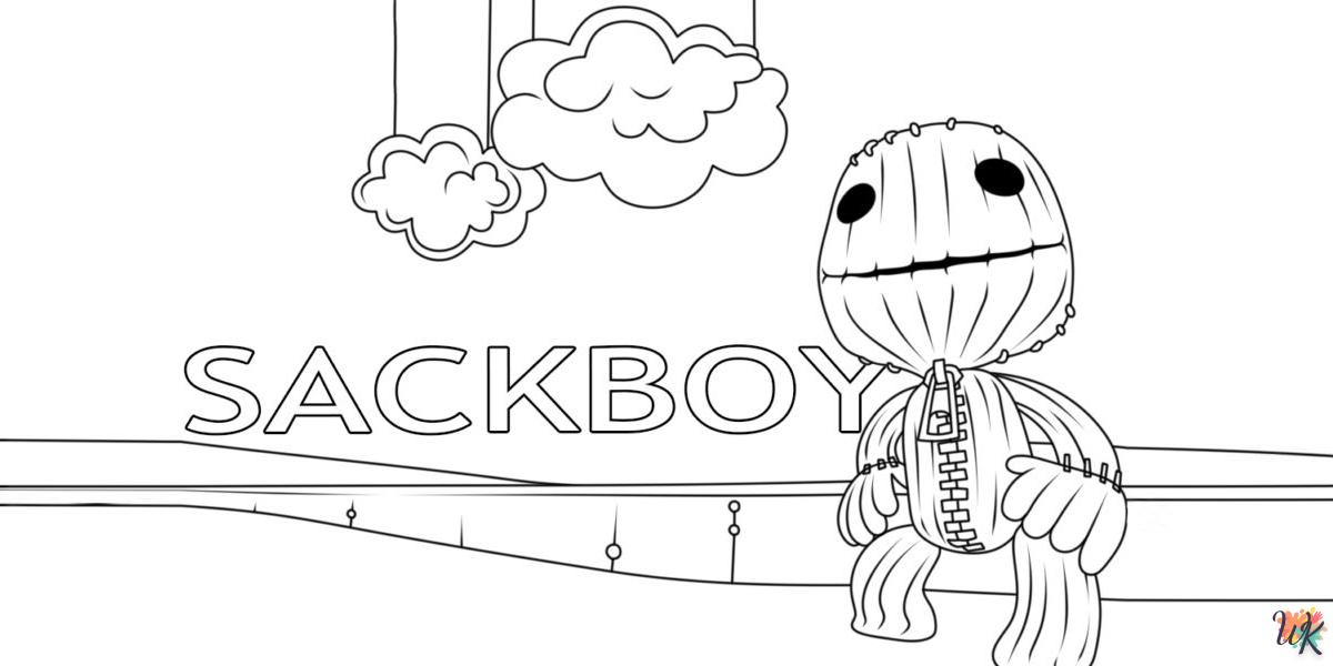 coloriage LittleBigPlanet  automne en ligne gratuit à imprimer