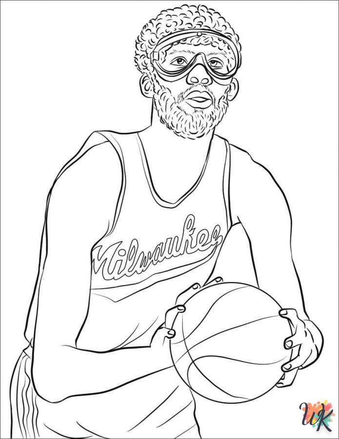 coloriage NBA  à colorier en ligne gratuit