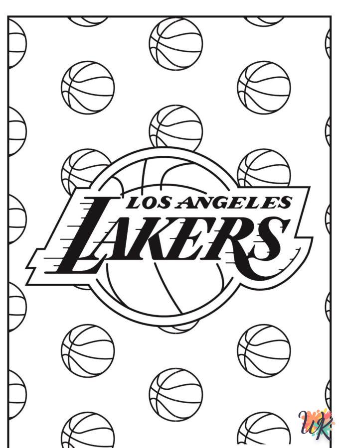 coloriage NBA  pour enfants