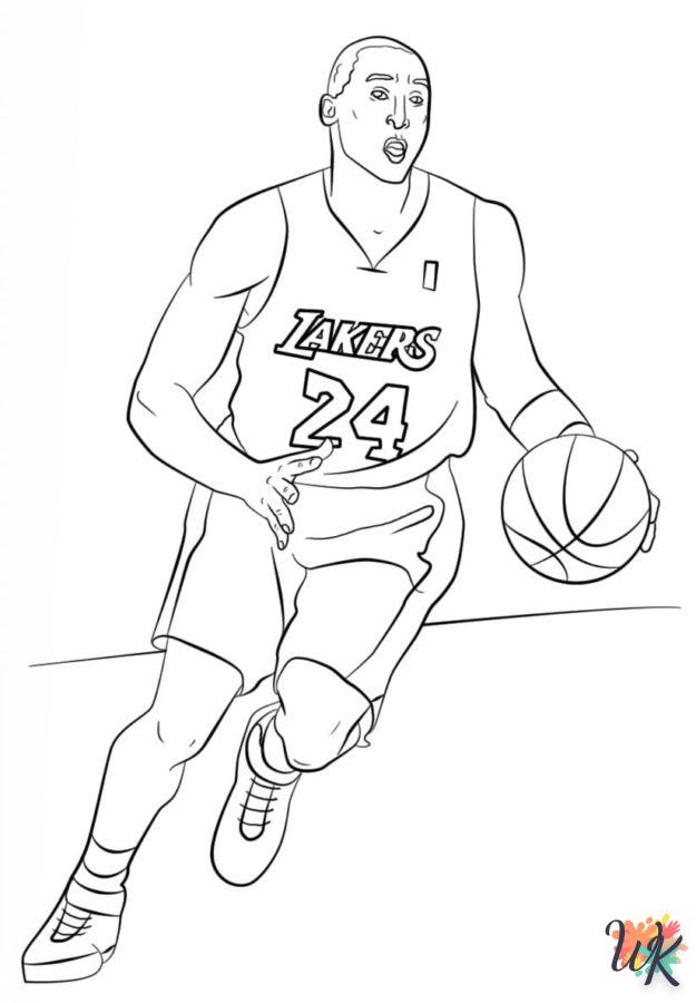 coloriage NBA  pour enfants a imprimer