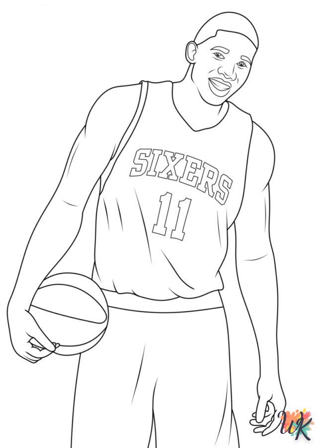 coloriage NBA  et decoupage