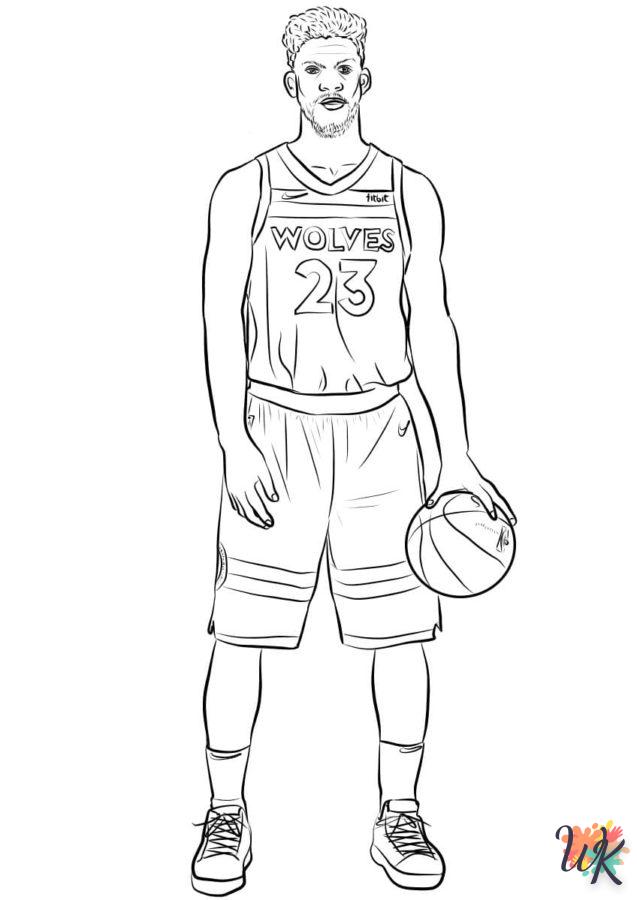 coloriage NBA  gratuit en ligne