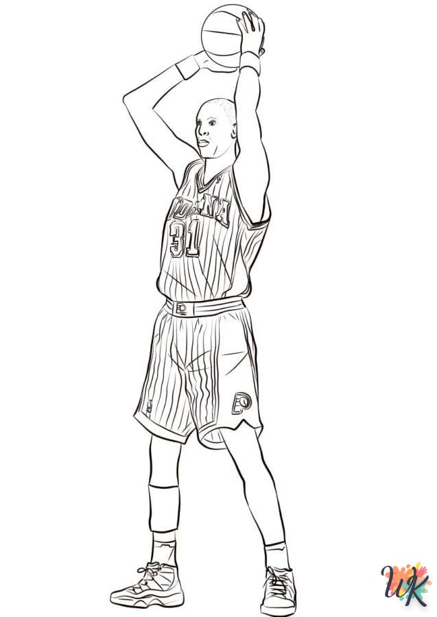 imprimer coloriage NBA  pour enfant