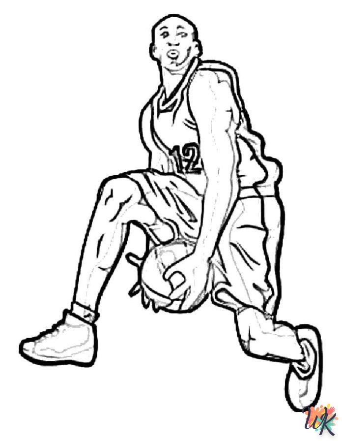 coloriage NBA  pour enfant de 10 ans