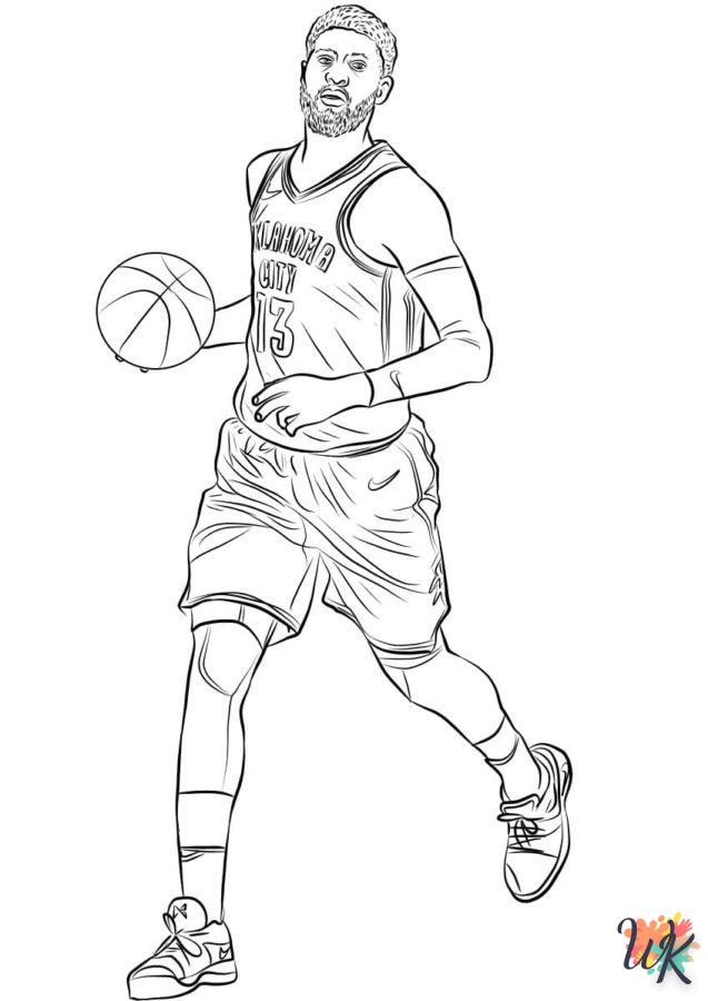 coloriage NBA  à imprimer pdf gratuit