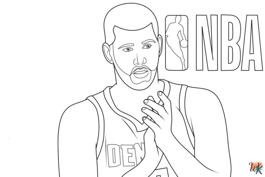 coloriage NBA  à imprimer gratuitement pdf