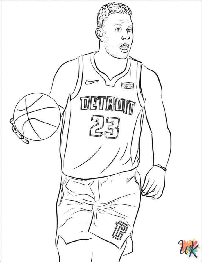 coloriage NBA  bebe à imprimer