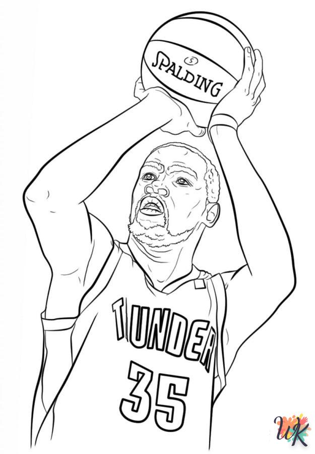 coloriage NBA  en ligne 8 ans