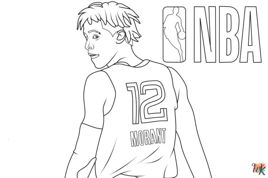 imprimer coloriage NBA  pour enfant