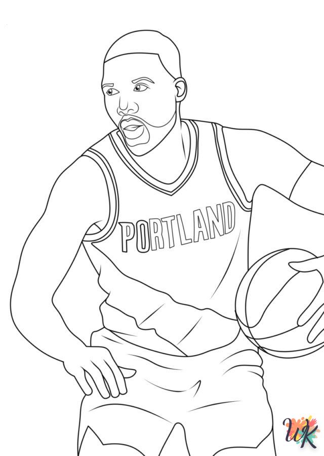 coloriage NBA  à imprimer gratuitement