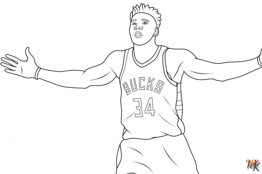 coloriage NBA  à numéro adulte en ligne gratuit