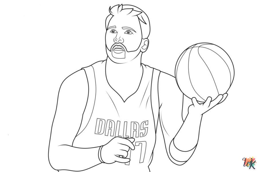 coloriage NBA  pour enfant de 6 ans