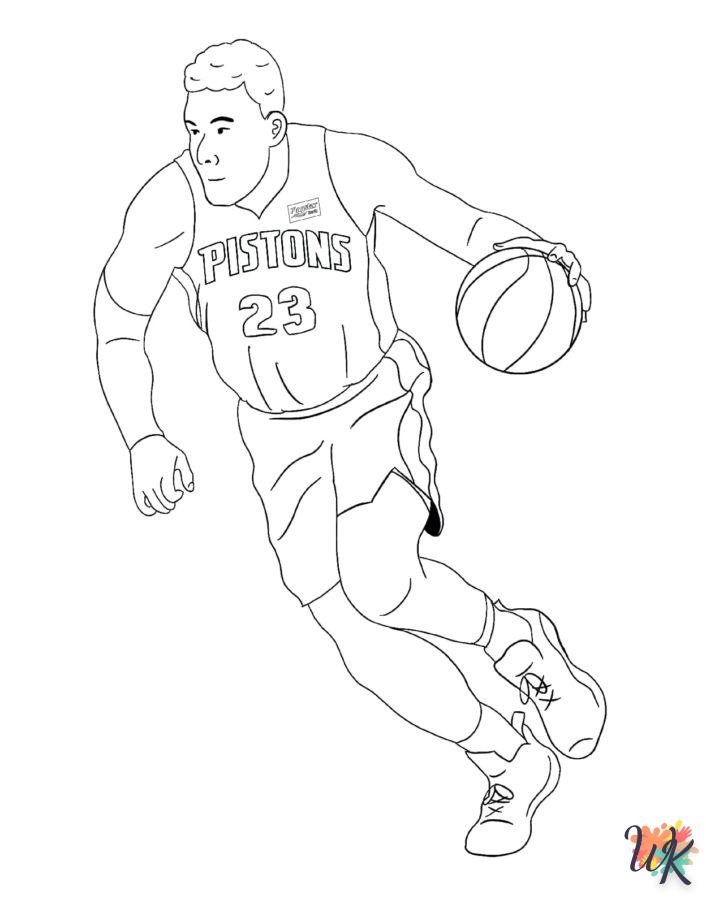 coloriage NBA  pour enfant gratuit