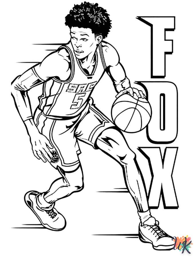 coloriage NBA  à imprimer pour enfant de 2 ans