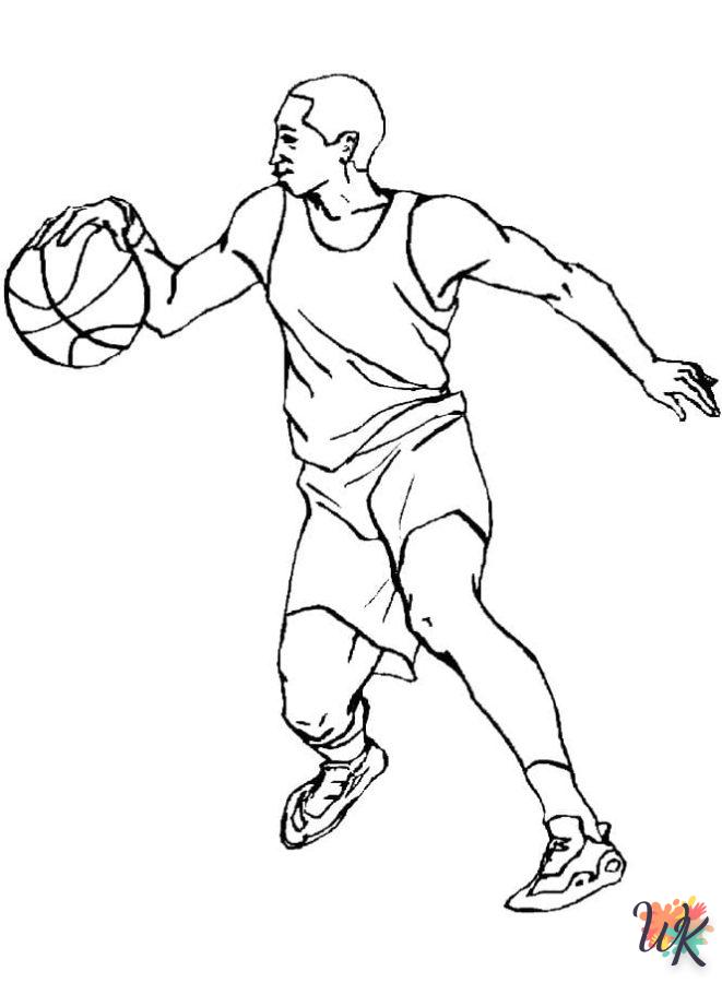 coloriage NBA  a imprimer enfant 5 ans