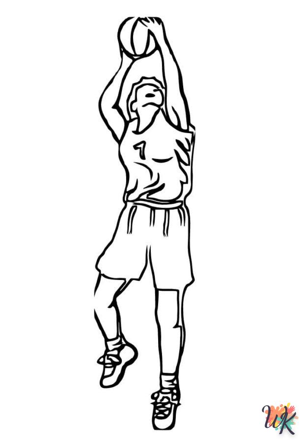 coloriage NBA  et découpage à imprimer