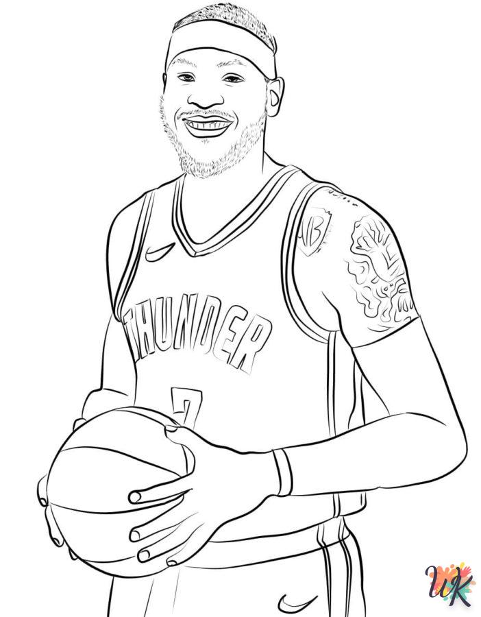 coloriage NBA  à imprimer pdf gratuit