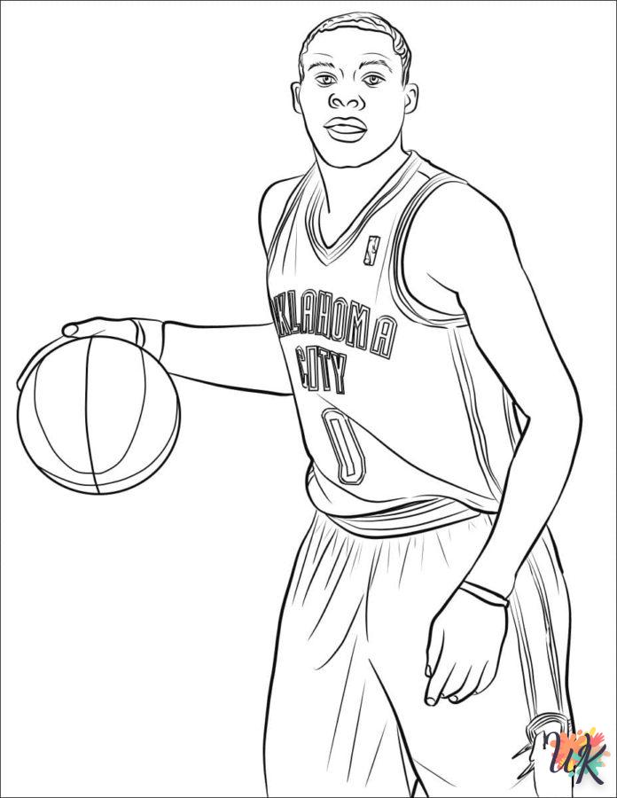 coloriage NBA  gratuit a imprimer