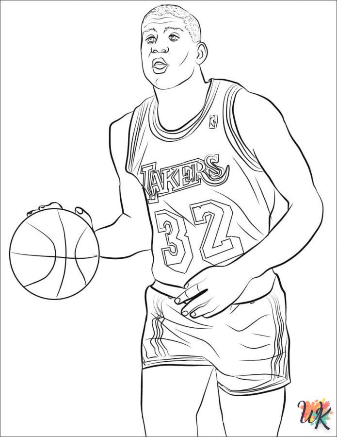 coloriage NBA  et apprentissage