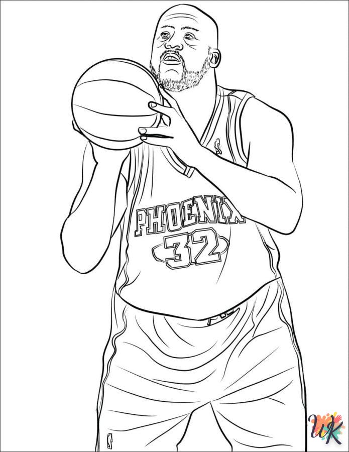 coloriage NBA  gratuit a imprimer