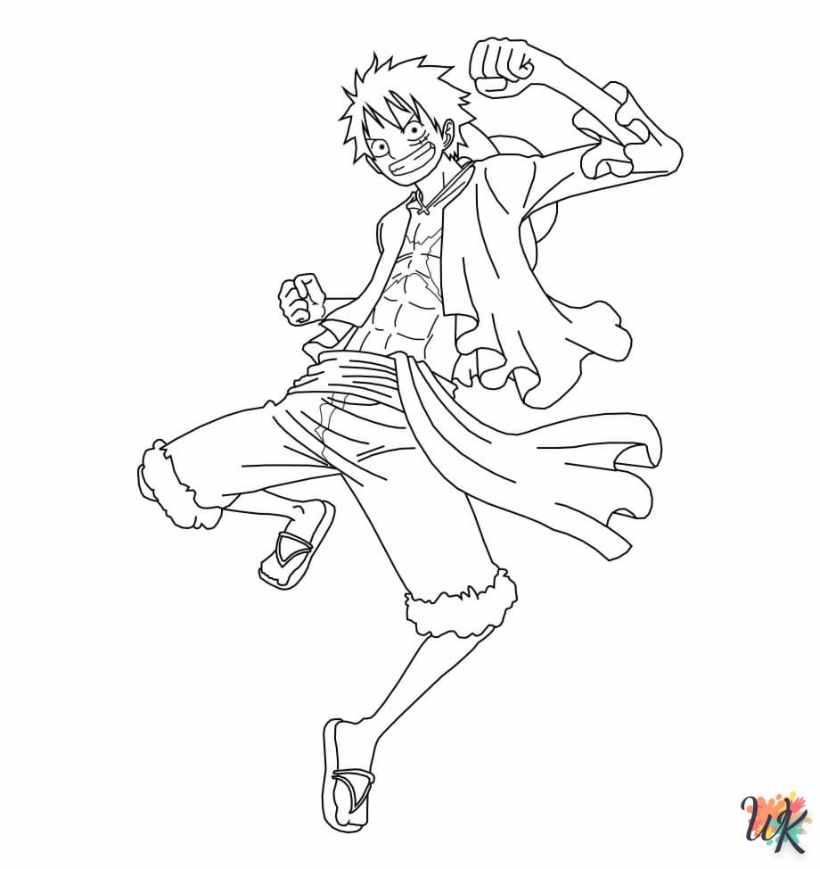 coloriage One Piece  enfant 3 ans a imprimer