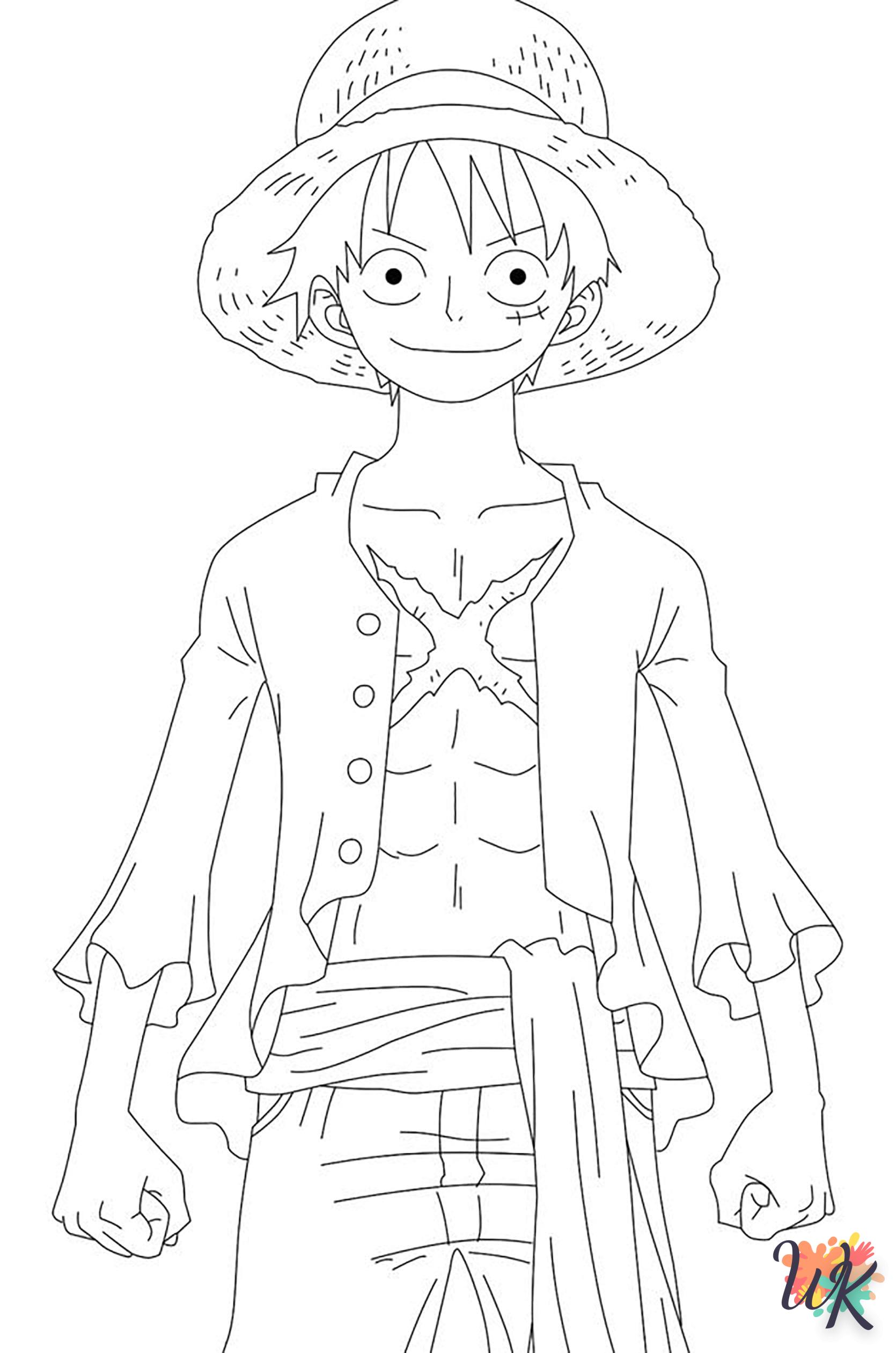 coloriage One Piece  à imprimer pour enfant de 3 ans