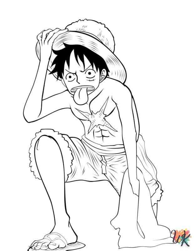 coloriage One Piece  enfant 6 ans à imprimer