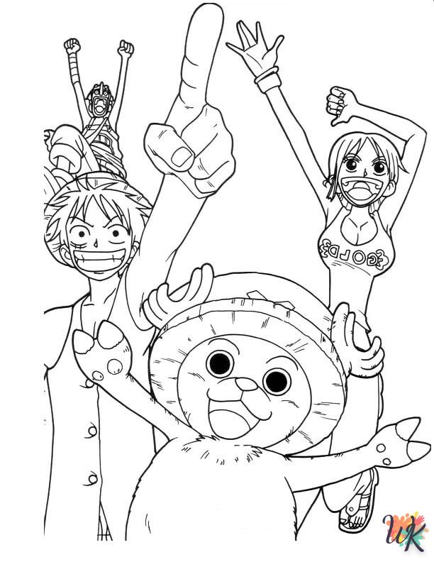 coloriage One Piece  pour enfant de 7 ans